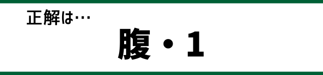 正解は…腹・1